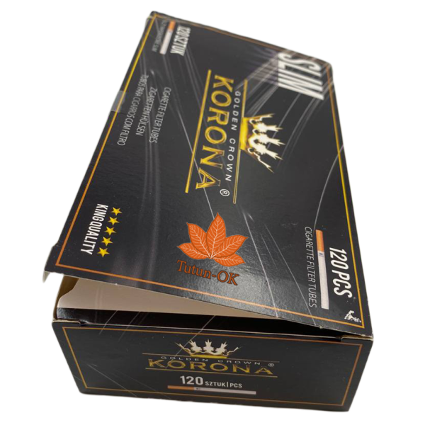 Сигаретные гильзы Korona Slim 250 сбоку