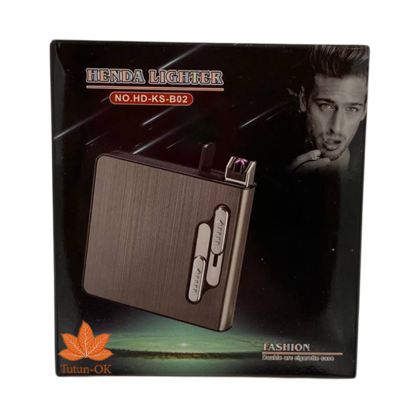 Портсигар HENDA LIGHTER c USB подзарядкой в коробке