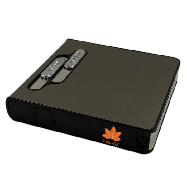 Портсигар HENDA LIGHTER c USB подзарядкой с права